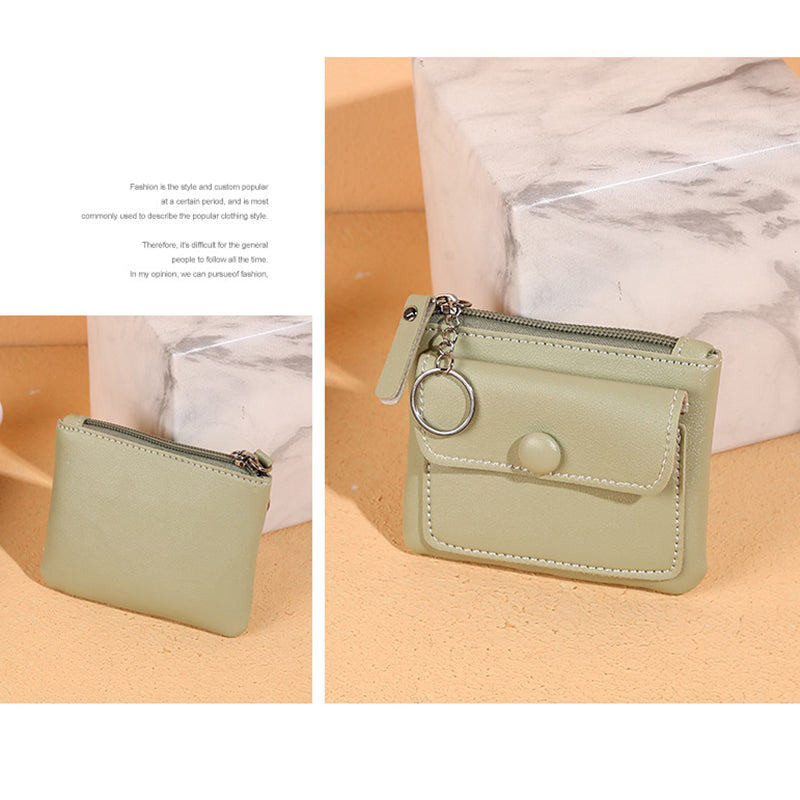 56 Women's Wallet PU Leather Coin Purse Zipper Compact Size Pouch Change Card Key Storage Bag 56 Women's Wallet PU Leather Coin Purse Zipper Compact Size Pouch Change Card Key Storage Bag